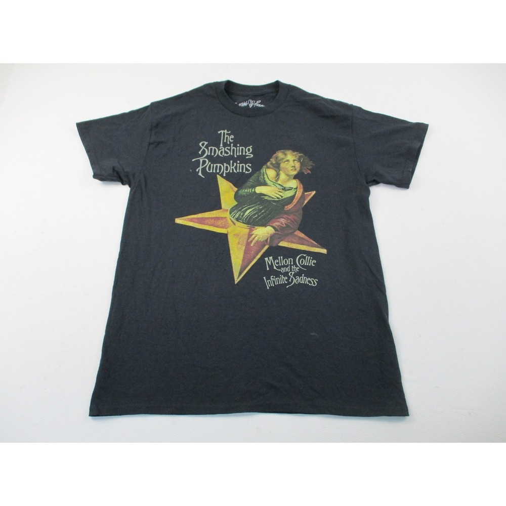 Smashing Pumpkins T-Shirt Mens Medium Black Mellon Collie Graphic Band Tee Rock